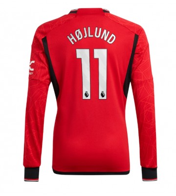 Manchester United Rasmus Hojlund #11 Replica Home Stadium Shirt 2023-24 Long Sleeve